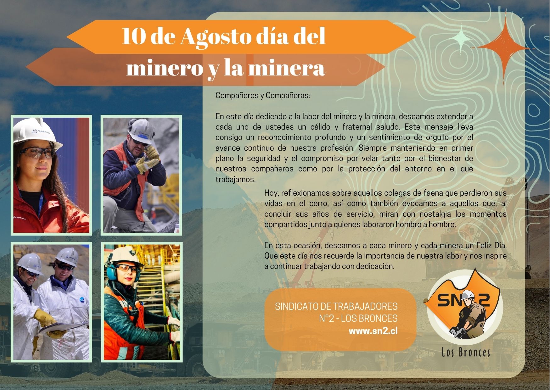 10 De Agosto Día Del Minero Y La Minera Sindicato Nro 2 10 De Agosto Día Del Minero Y La Minera Sindicato Nro 2